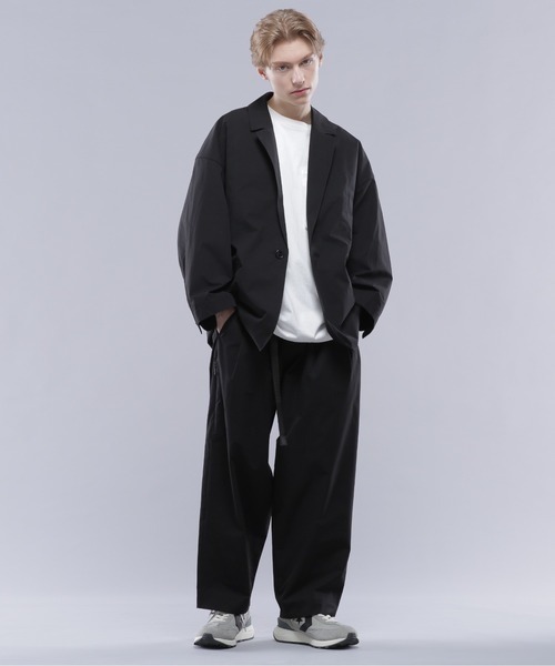 MANASTASH（マナスタッシュ）の「MANASTASH/マナスタッシュ/EXTRA MILE 1B JACKET/エクストラマイル　1ボタンジャケット（テーラードジャケット・メンズ・ブラック/グレー・M/L）」の16枚目の写真