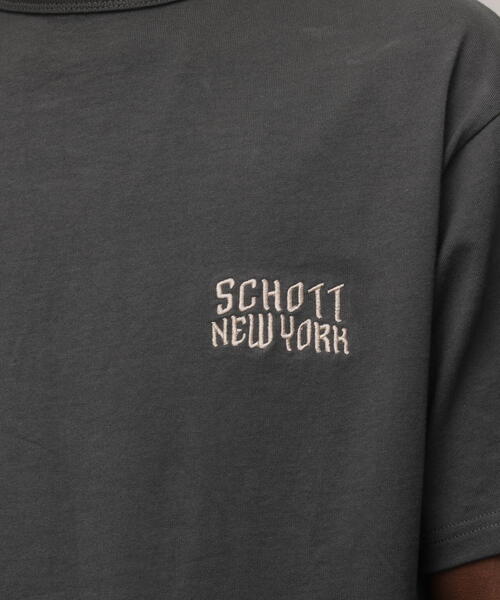 セール】Schott/ショット/TｰSHIRT 'CHENILLE BULLDOG'/Tシャツ