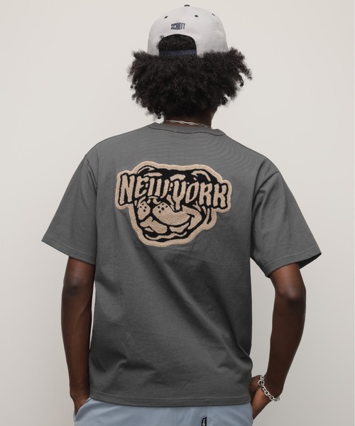 TーSHIRT ”CHENILLE BULLDOG”／Tシャツ ”シニール ブルドッグ” Schott｜TーSHIRT 