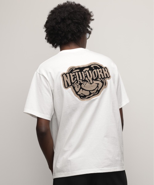 セール】Schott/ショット/TｰSHIRT 'CHENILLE BULLDOG'/Tシャツ