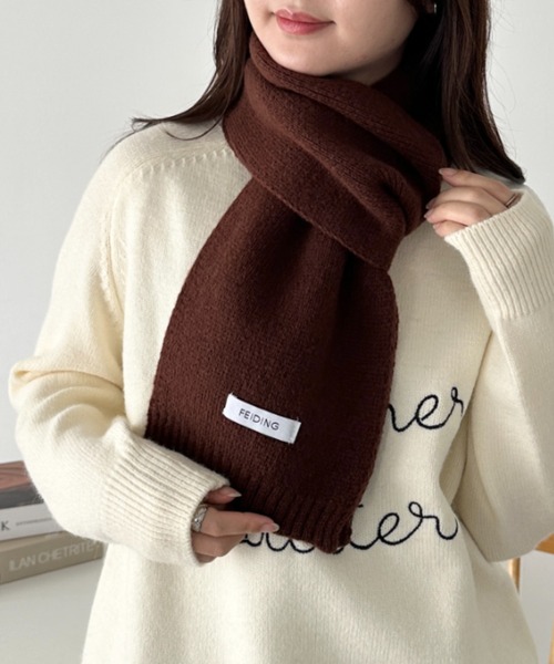 セール】ショートニットマフラー（マフラー）｜CLEA（クレア）の