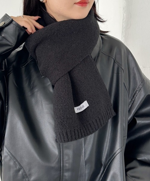 セール】ショートニットマフラー（マフラー）｜CLEA（クレア）の