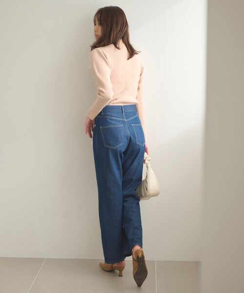 Feroux(フェルゥ)の「【洗える】パフショルダーリブ ニット(ニット/セーター・レディース・ホワイト系1/ライトグリーン系/ピンク系・F)」の19枚目の写真