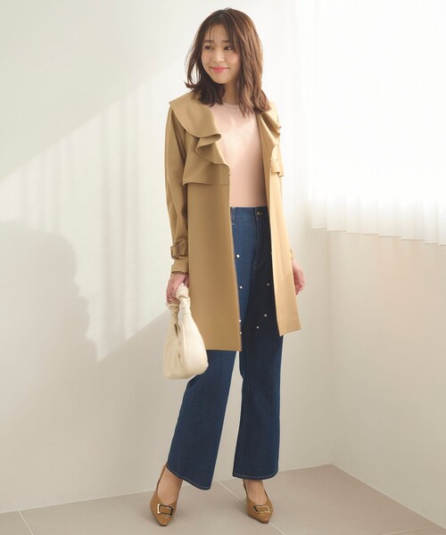Feroux(フェルゥ)の「【洗える】パフショルダーリブ ニット(ニット/セーター・レディース・ホワイト系1/ライトグリーン系/ピンク系・F)」の21枚目の写真