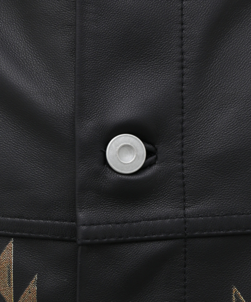 EDIFICE（エディフィス）の「【TEXTILE PAINT】シープレザーブルゾン（ブルゾン・メンズ・ブラック・MEDIUM/LARGE）」の11枚目の写真