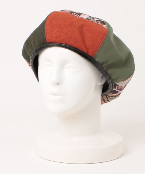 チャイハネ（チャイハネ）の「【チャイハネ】キリパベレー帽（ハンチング/ベレー帽・レディース・ベージュ/ブラック/カーキ・FREE）」の4枚目の写真