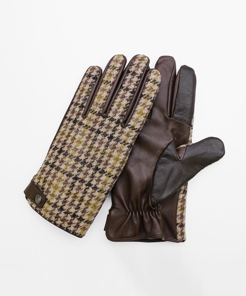 【KURODA/HarrisTweed/タッチパネル対応】HarrisTweedグローブ