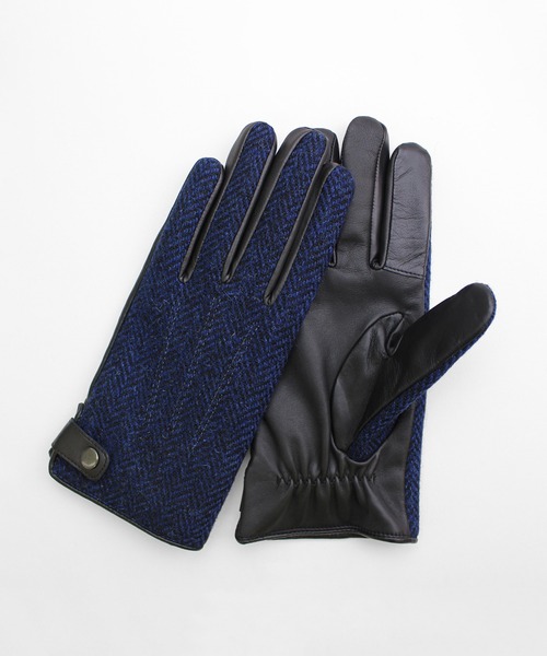 【KURODA/HarrisTweed/タッチパネル対応】HarrisTweedグローブ