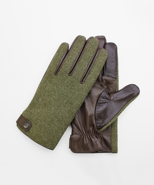 【KURODA/HarrisTweed/タッチパネル対応】HarrisTweedグローブ
