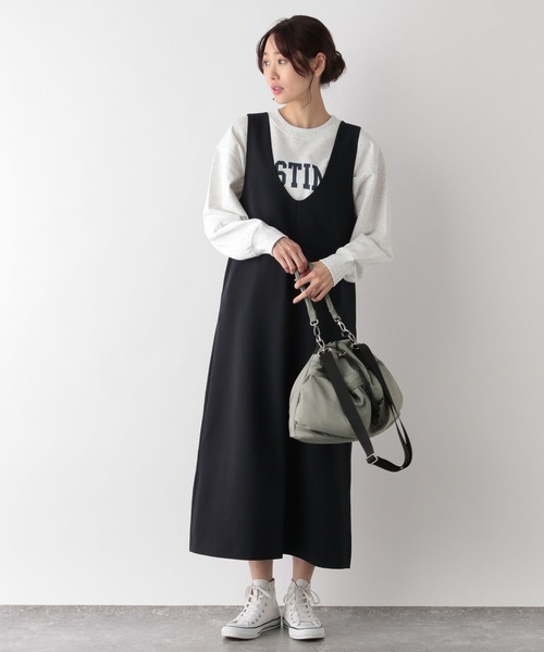 GLOBAL WORK（グローバルワーク）の「2SETボレロ＊ジャンスカセット/MATINEE LINE/994939（ワンピース・レディース・ネイビー/ブラック・LARGE/MEDIUM）」の14枚目の写真