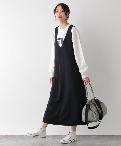 GLOBAL WORK（グローバルワーク）の「2SETボレロ＊ジャンスカセット/MATINEE LINE/994939（ワンピース・レディース・ネイビー/ブラック・LARGE/MEDIUM）」の13枚目の写真