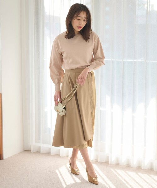 Feroux（フェルゥ）の「【洗える】プリーツコンビ スカート（スカート・レディース・ベージュ系/ライトグレー系・2/1）」の17枚目の写真