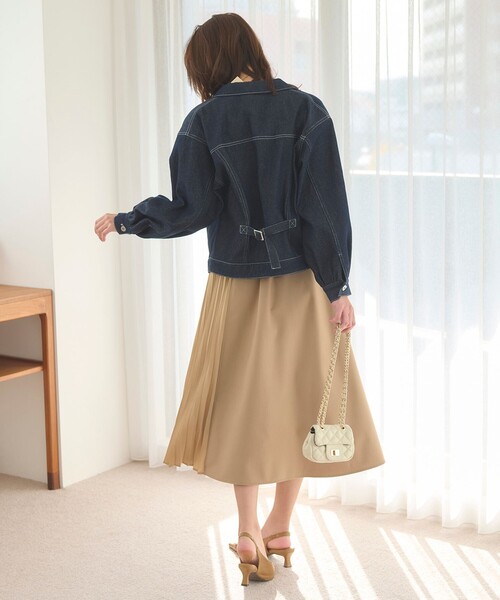 Feroux（フェルゥ）の「【洗える】プリーツコンビ スカート（スカート・レディース・ベージュ系/ライトグレー系・2/1）」の19枚目の写真