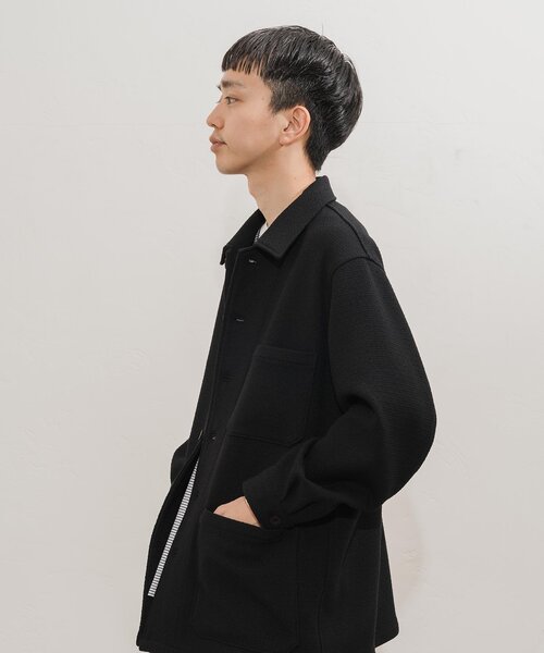 EDIFICE（エディフィス）の「ツイーディー シャツカバーオール（カバーオール・メンズ・ブラック/ブラック系その他/アイボリー・MEDIUM/LARGE）」の17枚目の写真