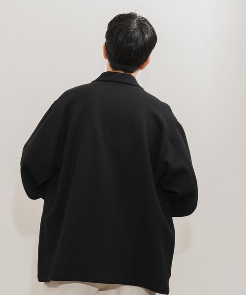 EDIFICE（エディフィス）の「ツイーディー シャツカバーオール（カバーオール・メンズ・ブラック/ブラック系その他/アイボリー・MEDIUM/LARGE）」の15枚目の写真