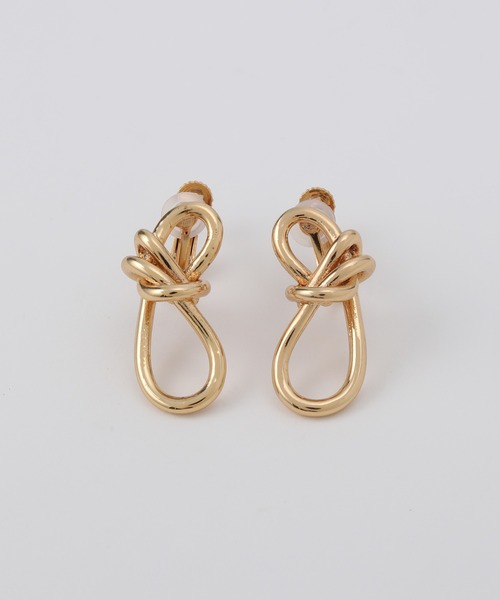 ROPE'（ロペ）の「ラインモチーフイヤリング【メディア掲載】（イヤリング・レディース・シルバー/ゴールド/シルバー系その他・FREE）」の5枚目の写真