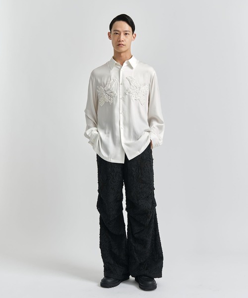 TAAKK/ターク】別注 EAGLE EMBROIDERY L/S SHIRTS/別注 イーグルエン