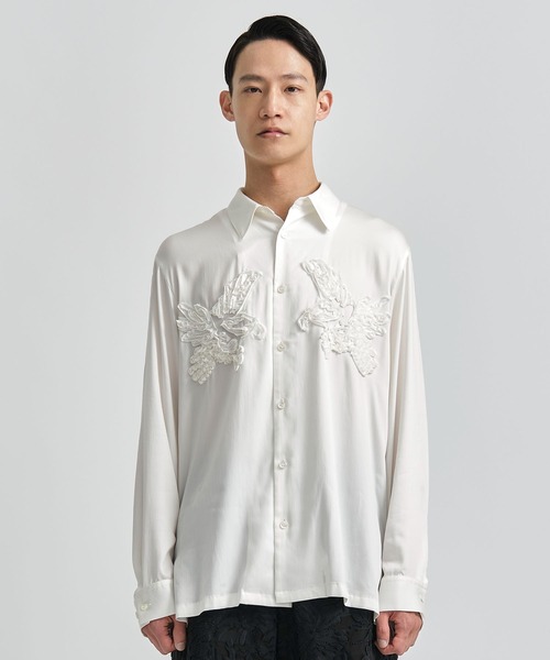 TAAKK ポリロングスリーブシャツ TAAKK/ターク】別注 EAGLE EMBROIDERY L/S SHIRTS/別注 イーグルエン