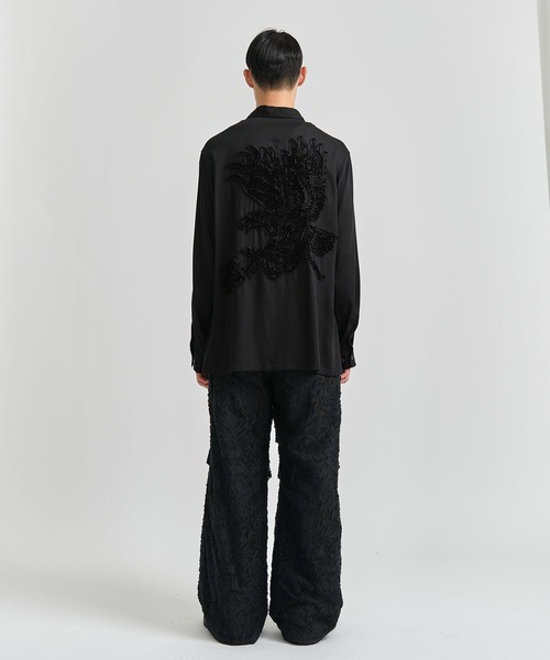 TAAKK（ターク）の「【TAAKK/ターク】別注 EAGLE EMBROIDERY L/S SHIRTS/別注 イーグルエンブロイダリーロングスリーブシャツ（シャツ/ブラウス・メンズ・ブラック/ホワイト・1/3/2）」の16枚目の写真