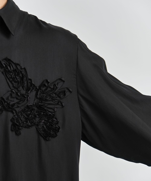 TAAKK（ターク）の「【TAAKK/ターク】別注 EAGLE EMBROIDERY L/S SHIRTS/別注 イーグルエンブロイダリーロングスリーブシャツ（シャツ/ブラウス・メンズ・ブラック/ホワイト・1/3/2）」の14枚目の写真