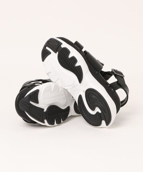 Bridget Birkin（ブリジットバーキン）の「【Bridget Birkin】スクエアビジューバックルスポーツサンダル(542128)（サンダル・レディース・ブラック/グレイッシュベージュ/ホワイト・S/M/L/LL）」の5枚目の写真