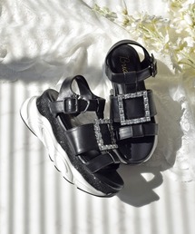 Bridget Birkin | 【Bridget Birkin】スクエアビジューバックルスポーツサンダル(542128)(サンダル)
