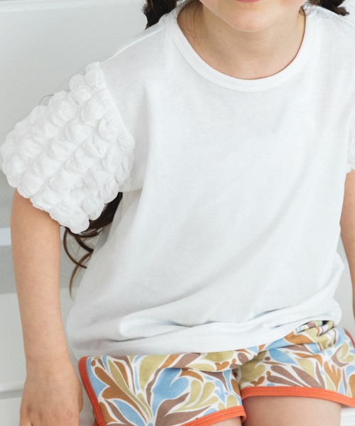 pairmanon（ペアマノン）の「3タイプから選べる ガーリーデザイントップス（Tシャツ/カットソー・キッズ・ブラック/ホワイト/ライトブルー/パープル/ピンク/ピンク系その他/ライトイエロー/イエロー系その他/グリーン系その他/ライトピンク・90/100/110/120/80/130/140/150）」の13枚目の写真