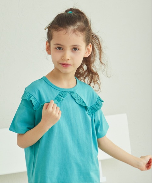 pairmanon（ペアマノン）の「3タイプから選べる ガーリーデザイントップス（Tシャツ/カットソー・キッズ・ブラック/ホワイト/ライトブルー/パープル/ピンク/ピンク系その他/ライトイエロー/イエロー系その他/グリーン系その他/ライトピンク・90/100/110/120/80/130/140/150）」の19枚目の写真