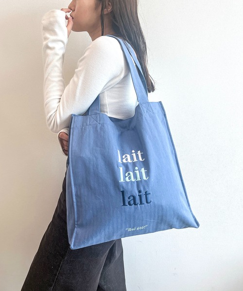 Cepica（セピカ）の「【WEB限定】グラヂュオントートバッグ　推し活バッグ　＠（トートバッグ・レディース・ライトイエロー/ブルー/ピンク/ライトグリーン・FREE）」の3枚目の写真