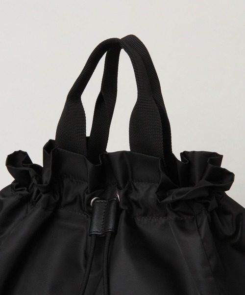 RAGEBLUE（レイジブルー）の「ドローストリング/ナイロンナップサック（ショルダーバッグ・レディース・ブラック/ホワイト・FREE）」の7枚目の写真