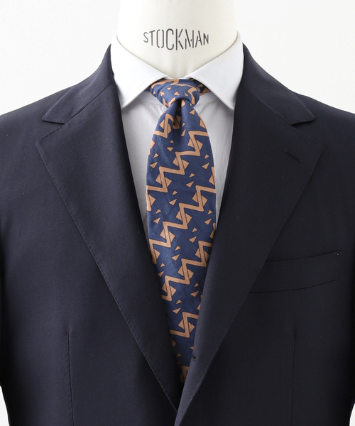 EDIFICE（エディフィス）の「AX IMP プリントタイ（ネクタイ・メンズ・コバルトブルー/ダークブルー/クリアブルー・FREE）」の2枚目の写真