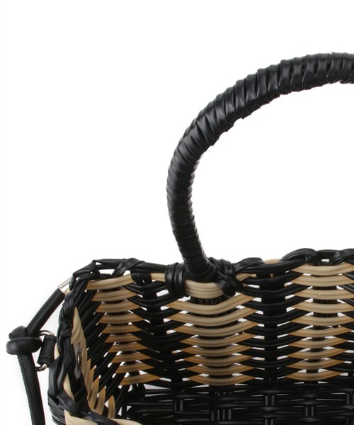 Casselini(キャセリーニ)の「【Casselini/キャセリーニ】パターンマルシェショルダーバッグ(かごバッグ・レディース・ベージュ/レッド/ブラック・FREE)」の12枚目の写真