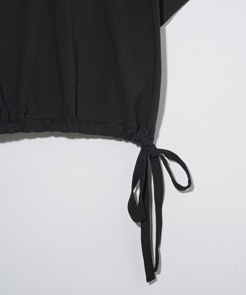 MILKFED.(ミルクフェド)の「COLORED SLEEVE EDGE S/S TOP(Tシャツ/カットソー・レディース・ブラック/ネイビー/オフホワイト・ONE SIZE)」の4枚目の写真