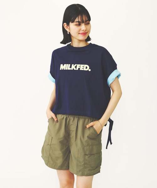 セール】COLORED SLEEVE EDGE S/S TOP（Tシャツ/カットソー
