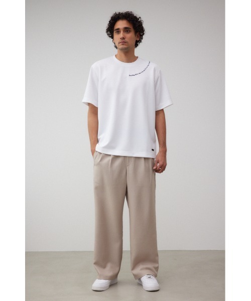 AZUL by moussy（アズールバイマウジー）の「ポンチ刺繍ベーシックＴシャツ（Tシャツ/カットソー・メンズ・ホワイト/ブラック・LARGE/MEDIUM）」の5枚目の写真