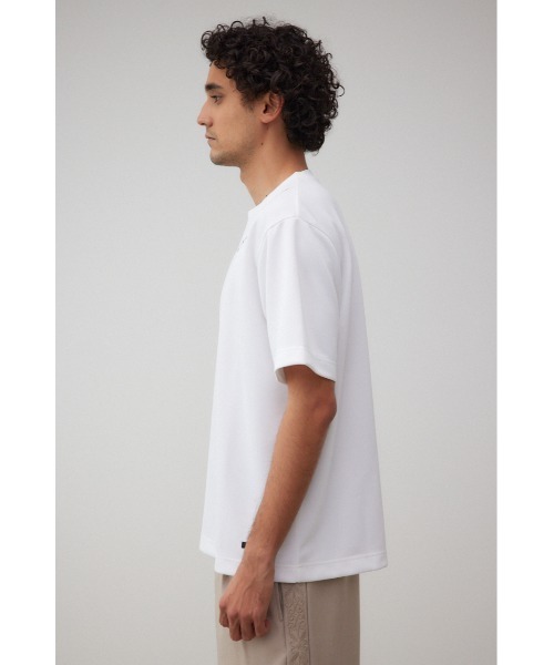 AZUL by moussy（アズールバイマウジー）の「ポンチ刺繍ベーシックＴシャツ（Tシャツ/カットソー・メンズ・ホワイト/ブラック・LARGE/MEDIUM）」の7枚目の写真