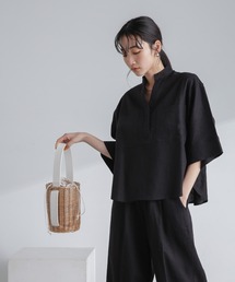 NANO universe | 巾着バスケットかごバッグ(かごバッグ)