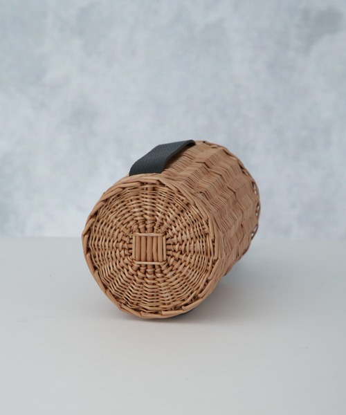 NANO universe（ナノユニバース）の「巾着バスケットかごバッグ（かごバッグ・レディース・ブラック/ホワイト・FREE）」の7枚目の写真