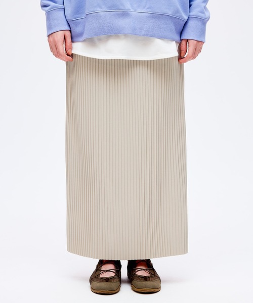 coca（coca）（コカ）の「ランダムリブIラインロングスカート（スカート・レディース・アイボリー/ブラック/ホワイト/レッド/チャコール/ブラウン/ネイビー/ワイン/ライトベージュ/ライトブルー/ピンク・ONE SIZE/L/S/M）」の6枚目の写真