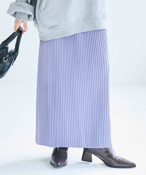 coca（coca）（コカ）の「ランダムリブIラインロングスカート（スカート・レディース・アイボリー/ブラック/ホワイト/レッド/チャコール/ブラウン/ネイビー/ワイン/ライトベージュ/ライトブルー/ピンク・ONE SIZE/L/S/M）」の7枚目の写真