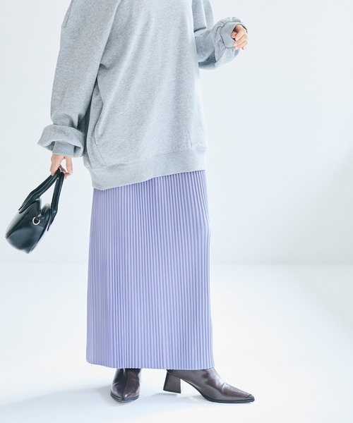ランダムリブIラインロングスカート（スカート）｜coca（coca）（コカ