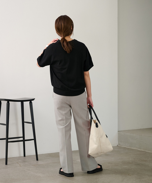 FRAMeWORK（フレームワーク）の「≪追加≫セミフレアパンツ3（スラックス・レディース・ブラック/ライトグレー・36/38/34/40）」の18枚目の写真