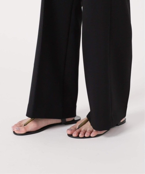 FRAMeWORK（フレームワーク）の「≪追加≫セミフレアパンツ3（スラックス・レディース・ブラック/ライトグレー・36/38/34/40）」の4枚目の写真