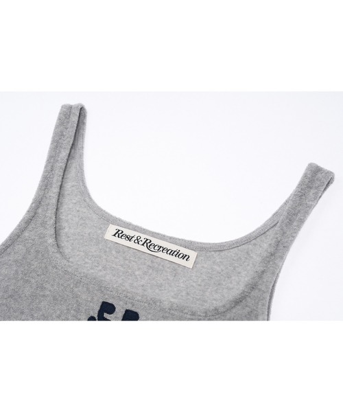 Rest&Recreation（レストアンドレクリエーション）の「RR テリー タンクトップ（タンクトップ・レディース・グレー/ブラック/スカイブルー・ONE）」の18枚目の写真
