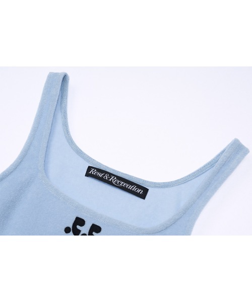 Rest&Recreation（レストアンドレクリエーション）の「RR テリー タンクトップ（タンクトップ・レディース・グレー/ブラック/スカイブルー・ONE）」の22枚目の写真