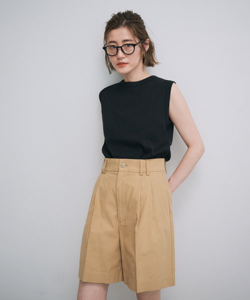 OUTDOOR PRODUCTS Usual Things(アウトドアプロダクツユージュアルシングス)の「ハリヌキフライス ノースリプルオーバー(Tシャツ/カットソー・レディース・ブラック/ホワイト/ブラウン・FREE)」の4枚目の写真