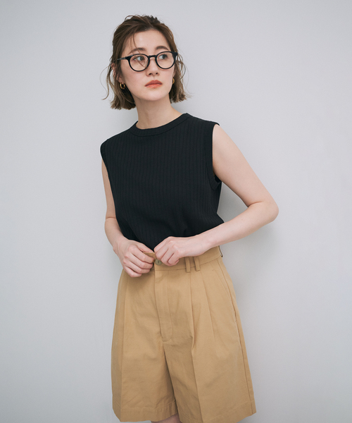 OUTDOOR PRODUCTS Usual Things(アウトドアプロダクツユージュアルシングス)の「ハリヌキフライス ノースリプルオーバー(Tシャツ/カットソー・レディース・ブラック/ホワイト/ブラウン・FREE)」の5枚目の写真