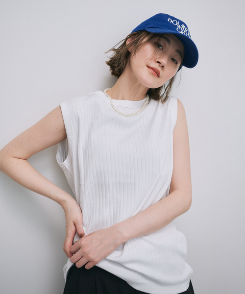 OUTDOOR PRODUCTS Usual Things(アウトドアプロダクツユージュアルシングス)の「ハリヌキフライス ノースリプルオーバー(Tシャツ/カットソー・レディース・ブラック/ホワイト/ブラウン・FREE)」の9枚目の写真