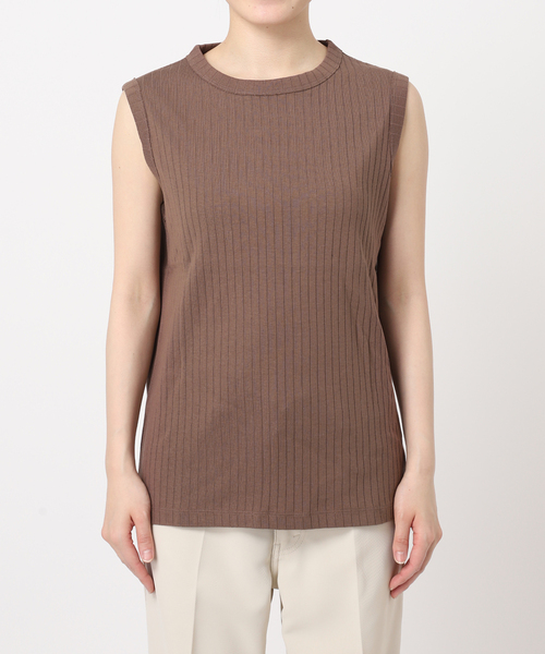 OUTDOOR PRODUCTS Usual Things(アウトドアプロダクツユージュアルシングス)の「ハリヌキフライス ノースリプルオーバー(Tシャツ/カットソー・レディース・ブラック/ホワイト/ブラウン・FREE)」の13枚目の写真