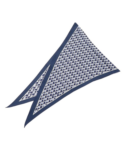 23区(ニジュウサンク)の「Ratti コラージュプリント スカーフ(バンダナ/スカーフ・レディース・ダークブラウン系5/ブルー系5・F)」の9枚目の写真